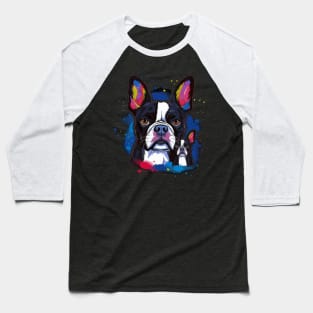 Boston Terrier Fathers Day Baseball T-Shirt